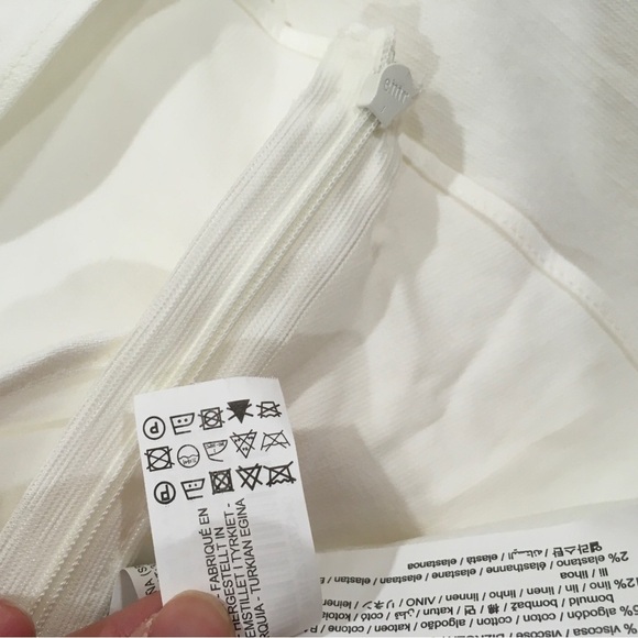 Zara cropped top white Cotton Linen Cut Out Twist size Xs - Picture 5 of 11